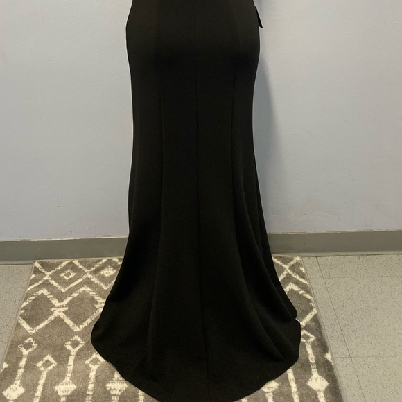 NWT Lotus Threads NYC One Shoulder Gown In Black Size 4 (Style 61490) - Picture 5 of 9
